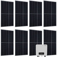 Juskys Solaranlage Set mit 8 Risen 400 W Solarpaneele