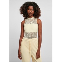 URBAN CLASSICS Laces ärmelloser Körper Soft Yellow 4XL