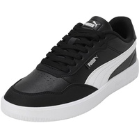 Puma Herren Court Ultra LITE Sneaker Black White Silver45