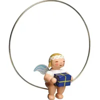 Wendt & Kühn Christbaumengel im Ring mit Geschenk