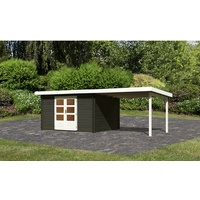 Karibu Gartenhaus Bastrup 7 terragrau 28mm Inkl. 3 m