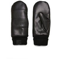 URBAN CLASSICS Puffer Imitation Leather Gloves in Schwarz, Größe