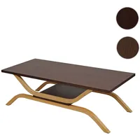 Mendler TV-Rack HWC-H38, Fernsehtisch Lowboard TV-Tisch, 35x110x48cm ~ Walnuss-Optik