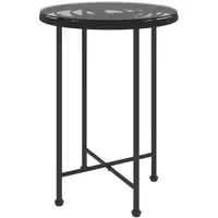 VidaXL Esstisch Ø 55 cm schwarz