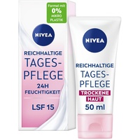 NIVEA 24h FEUCHTIGKEIT LSF 15 REICHHALTIGE Gesichtscreme 50,0 ml