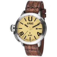 U-Boat 8106 Classico U-47 Automatik beige Herrenuhr 47mm 100M