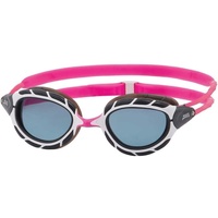 Zoggs Predator Schwimmbrille Erwachsene, Pink/White/Tint Smoke, Einheitsgröße