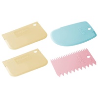 Zenker 43918 Set mit 2 Backhörnern, Hörnern, Teigschaber, Kunststoff,