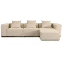 Home Deluxe Modulares Sofa VERONA - L beige