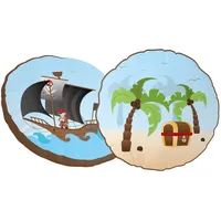 TICAA Pirat Luan Rundkissen 40 x 40 cm Blau