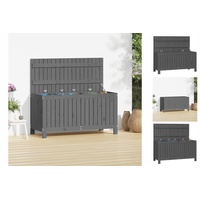 VidaXL Gartentruhe Grau 115x49x60 cm Massivholz Kiefer