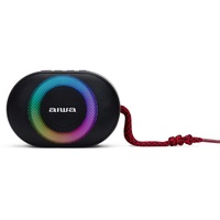 Aiwa BST-330RD Kompakt-Bluetooth-Lautsprecher, langlebig, leistungsstark, mit Hyperbass-Technologie, 10 W