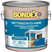 Bondex Wetterschutz-Farbe Azurblau 2,5 l