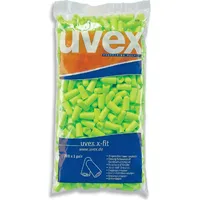 Uvex Gehörschutzstöpsel x-fit lime, Nachfüllbeutel mit 200 Paar