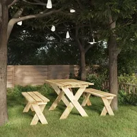 VidaXL Gartenbank 110 cm Kiefernholz Imprägniert