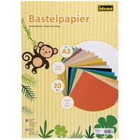 IDENA Bastelpapier A3 20 Blatt sortiert