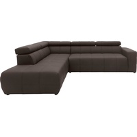 DOMO collection »Brandon L-Form, auch in Leder«, inklusive Kopfteilverstellung,