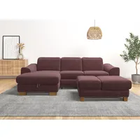 Home Affaire Ecksofa HOME AFFAIRE "Dundee L-Form", lila (flieder),