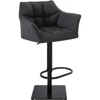 CLP Barhocker Damaso Stoff dunkelgrau/schwarz