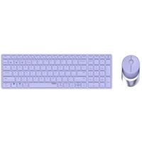 Rapoo 9750M (DE, Kabellos), Tastatur Violett