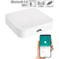 Luminea RC-350.duo ZigBee WLAN Gateway Smart Home Zentrale App