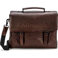 Farmhood Memphis Aktentasche XXL 3 Fächer Leder 39 cm