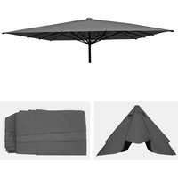 MCW Ersatz-Bezug für Gastronomie Sonnenschirm MCW-D20, Sonnenschirmbezug Ersatzbezug, 5x5m