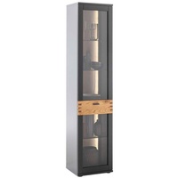 MCA Furniture MCA Cesena Vitrine Holzwerkstoff/Schwarzgrau - Wildeiche