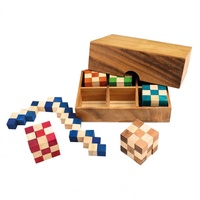 Philos 6009 - Schlangenwürfel Set, in Holzbox, 6 Stück,