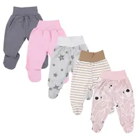 TupTam Baby Unisex Hose mit Fuß Bunte 5er Pack,