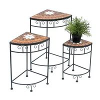 DanDiBo Ambiente Blumenhocker Merano Mosaik 3er Set 12013 Blumenständer