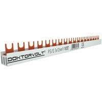 Doktorvolt 3P Phasenschiene Gabel 18-polig 12mm2 PS/G Schiene Sammelschiene