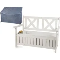 Needs&wants® Gartenbank 115 x 85 x 58 cm Weiß