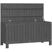 VidaXL Gartentruhe Grau 108x42,5x54 cm Massivholz Kiefer