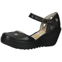 Fly london Damen Yuna Plateau, Schwarz Black 090, 39