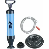 AGT Pömpel Rohrreinigungs-Set 2in1-Saugglocke und Abflussreiniger + 3-m-Spirale