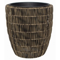 Trendline Polyrattan Pflanztopf Ø 38 x 42cm braun 