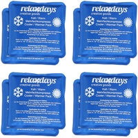 Relaxdays Kühlpads 11 x 11 cm, blau
