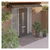 VidaXL Türvordach Schwarz 300x75 cm Polycarbonat