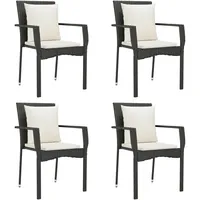 VidaXL Gartenstuhl 59 x 53,5 x 88 cm schwarz