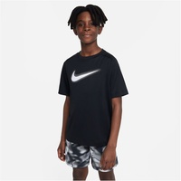 Nike Dri-FIT Multi+ Graphic kurzarm Trainingsshirt Jungen 010 black/white