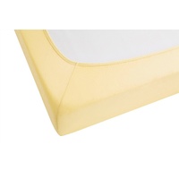 Biberna Jersey-Spannbetttuch 0077155 gelb 1x 140x200 cm - 160x200