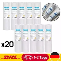 Wessper 30x Wasserfilter, Wickelfilter, Filterkerze 10 Zoll Feinheit 5μ,