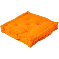 Homescapes Sitzkissen orange 40 x 40 cm,