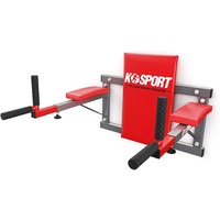 K-Sport Dip Station zur Wandmontage dunkelgrau|ROT No Size