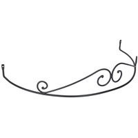 DécoProfi Betthimmel, Rundbogen für Himmelbett, Baldachin, schwarz, Stahl geschmiedet