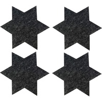 Oblique-Unique 4 Filz Untersetzer Sterne Glasuntersetzer Weihnachtsdeko Ø 20cm