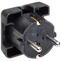 Bachmann 911170 Schutzkontakt-Flachstecker 250 V Schwarz