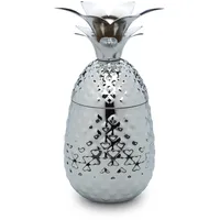 Echtwerk Glas EW-CT-1701 Ananas, Edelstahl silberfarben