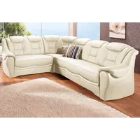 Sit&more Ecksofa SIT & MORE "Bellevue L-Form", weiß (altweiß),